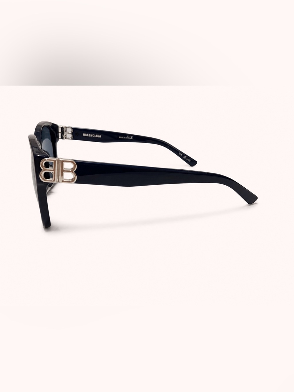 Balenciaga Navy Blue Oversized Women's Sunglasses with Black Case - Picture 3 of 6